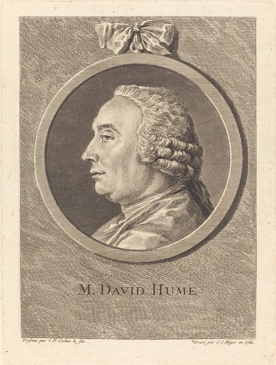 M. David Hume av Simon Charles Miger after Charles Nicolas Cochin II