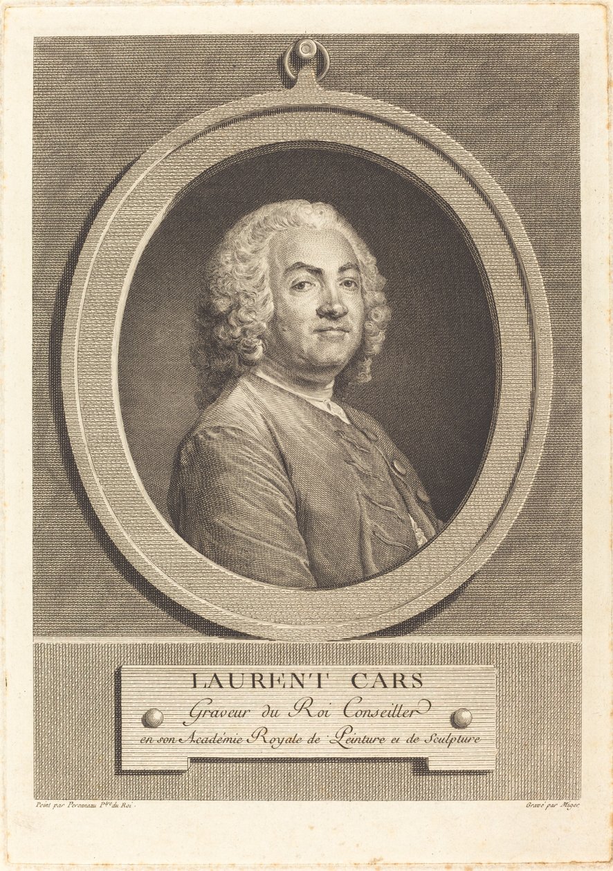 Laurent biler av Simon Charles Miger after Jean Baptiste Perronneau