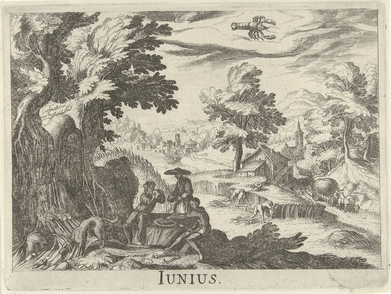 juni Junius (tittel på objekt) Tolv måneder (serietittel) av Simon Frisius