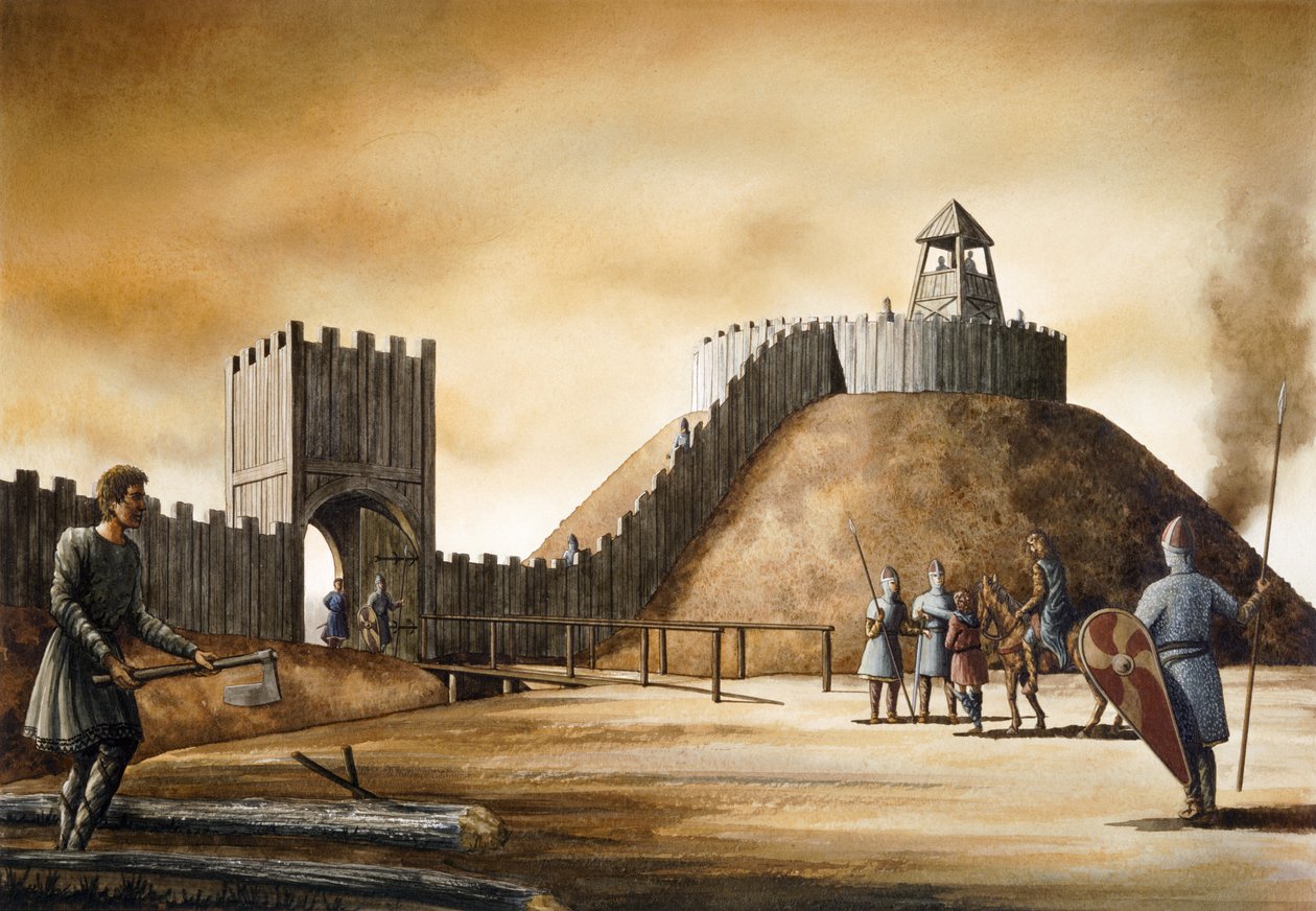 Pickering Castle, c1000-tallet, c1990-2010 av Simon Hayfield