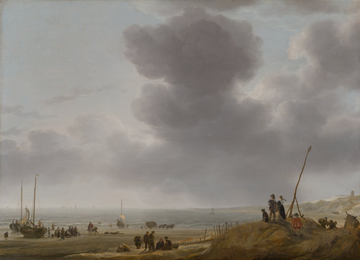 Beach View, 1643 av Simon Jacobsz. Vlieger