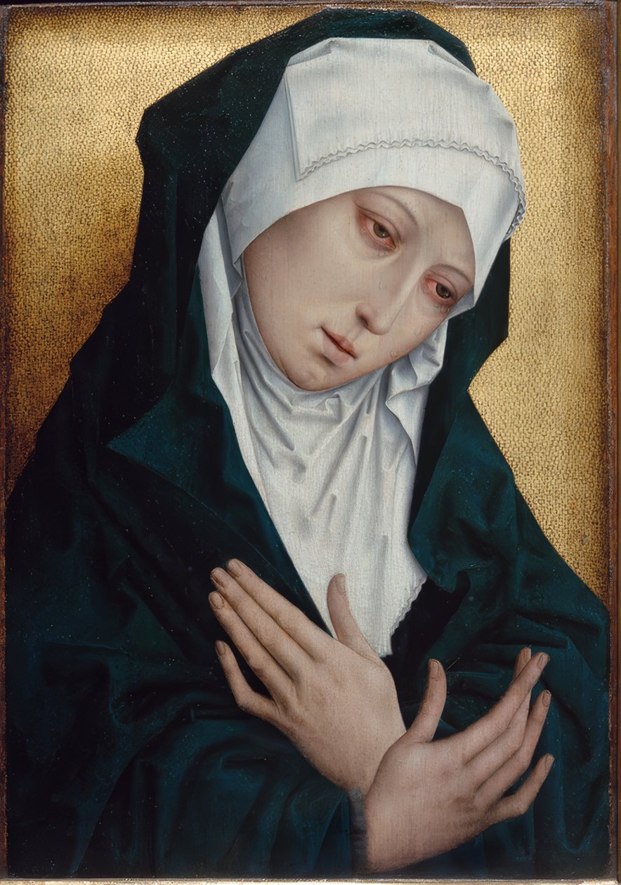 Mater Dolorosa av Simon Marmion (Werkstatt)