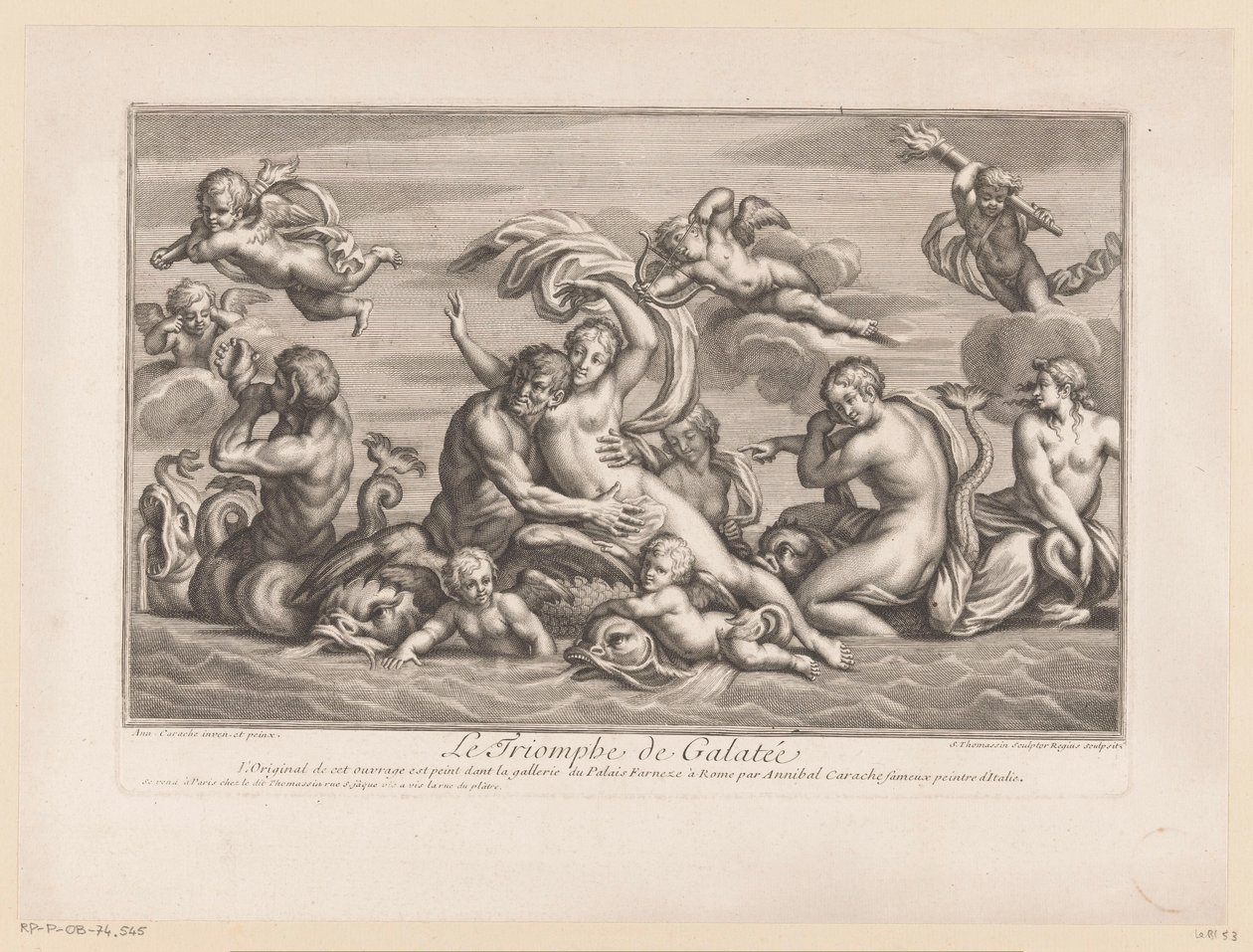 Triomf van Galatea av Simon Thomassin