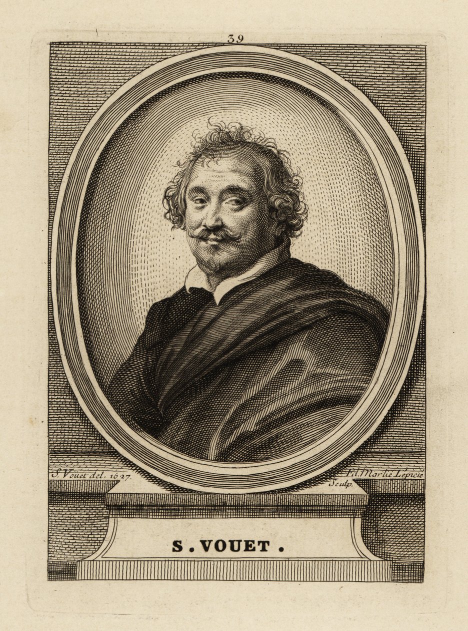 Portrett av Simon Vouet av Simon Vouet