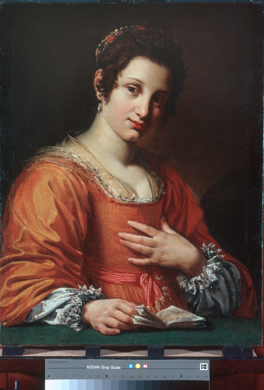 Portrett av en ung dame av Simon Vouet