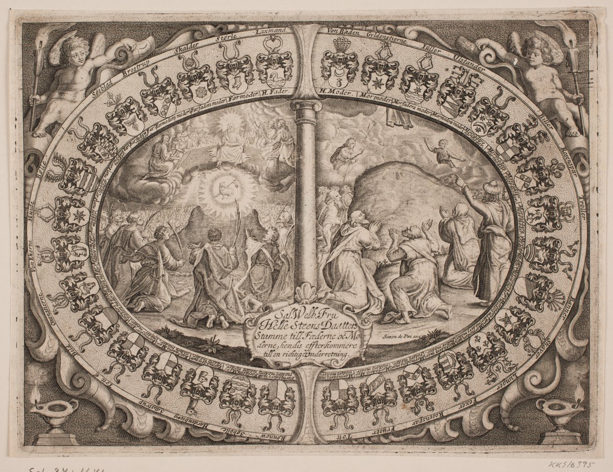 Helle Steensdatters minneblad av Simon de Pas