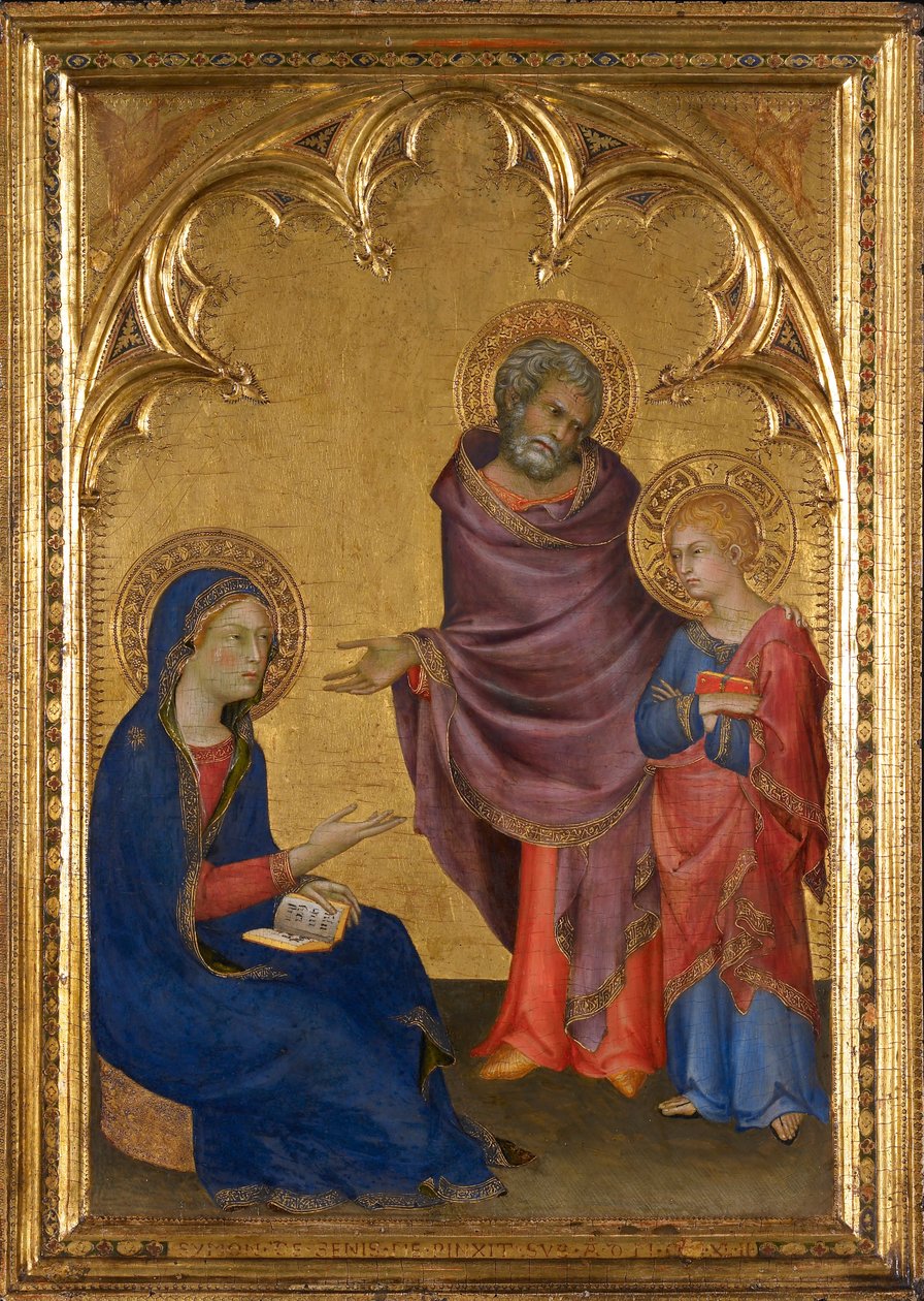 Kristus oppdaget i templet av Simone Martini