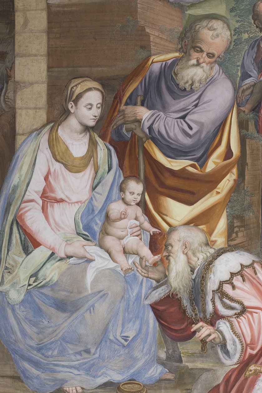 The Adoration of the Magi, Presbitery, 1578-82 av Simone Veneziano Peterzano