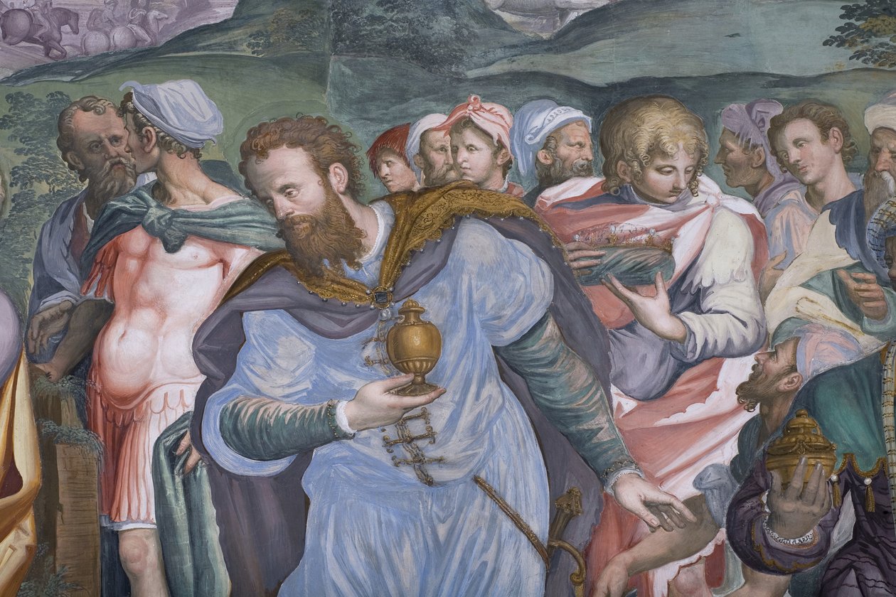 The Adoration of the Magi, Presbitery, 1578-82 av Simone Veneziano Peterzano