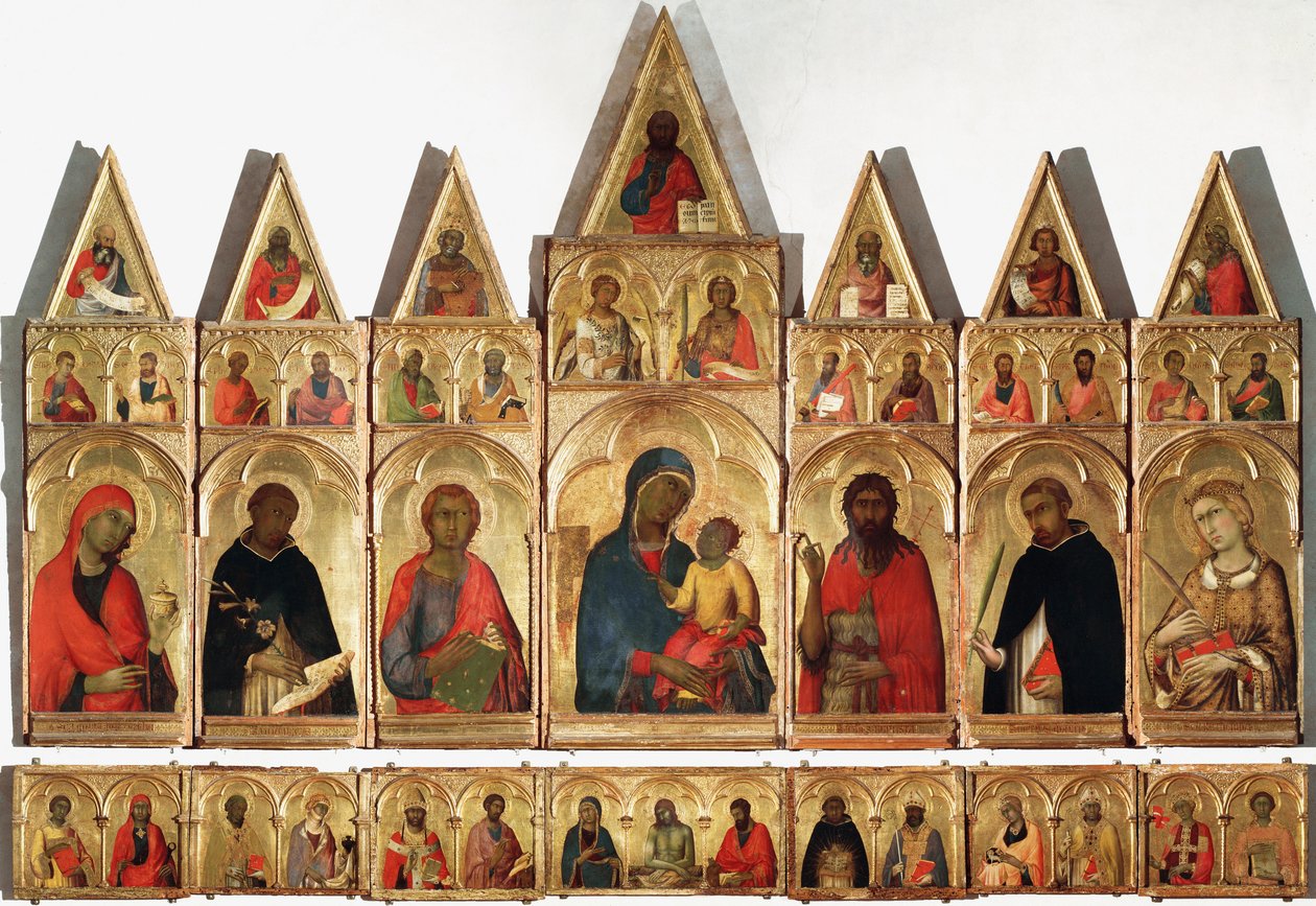Polyptych of St Catherine, 1320 av Simone Martini