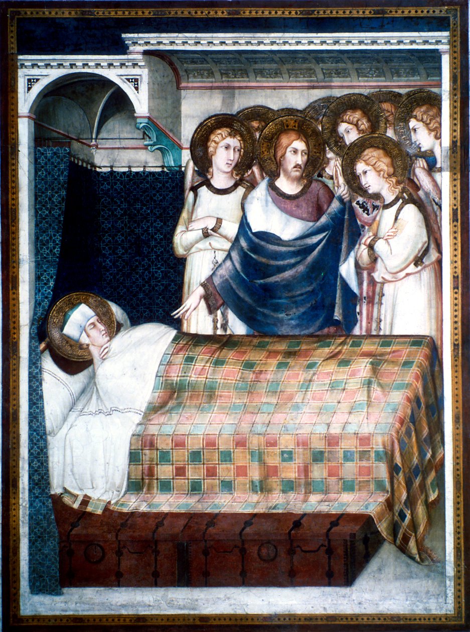 St Martins drøm, 1300-tallet. av Simone Martini