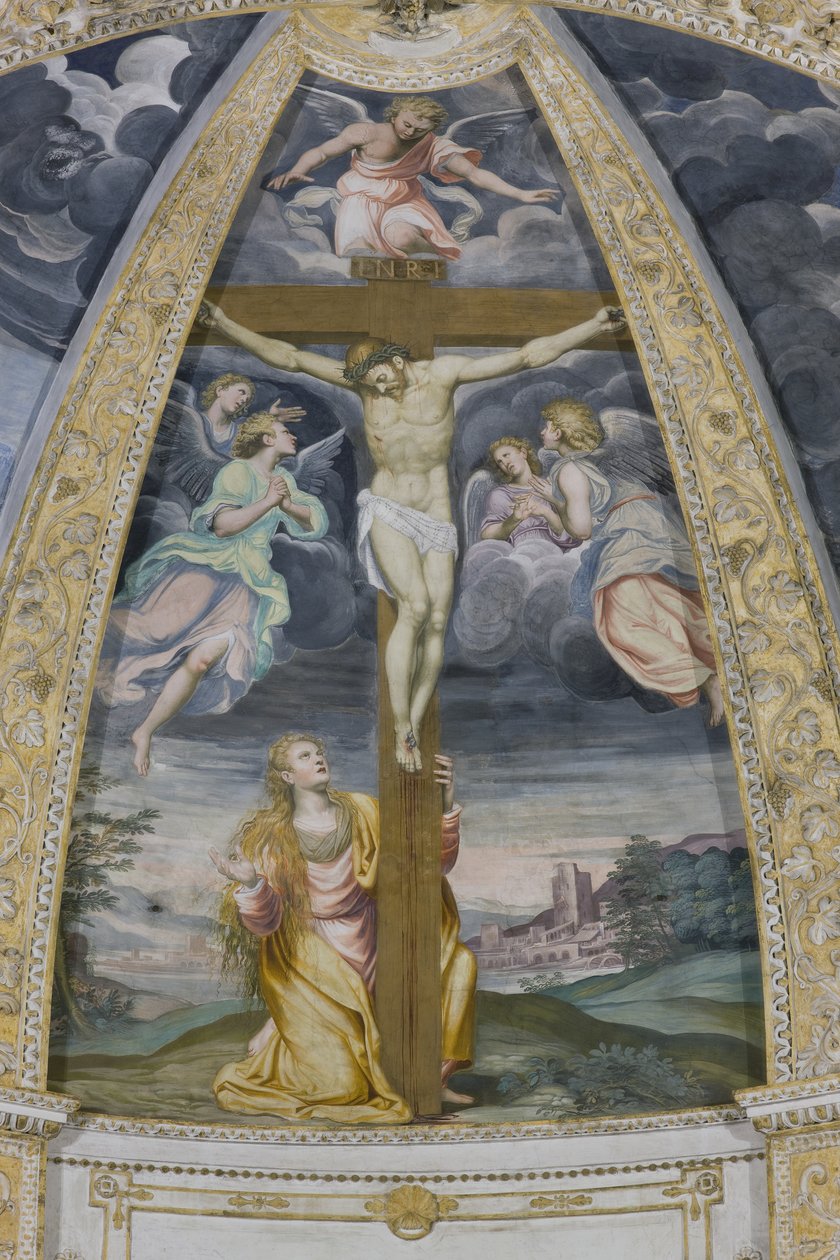Korsfestelse, 1578-82 av Simone Veneziano Peterzano