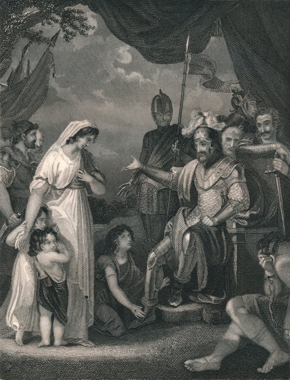 'Alfred Liberating the Family of Hastings.' av Singleton