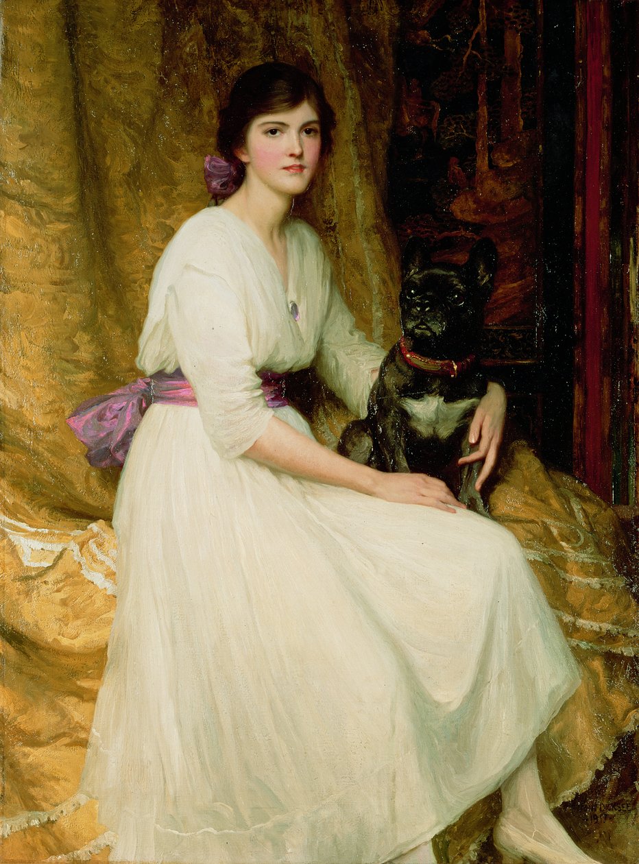Portrett av frøken Dorothy Dicksee av Frank Dicksee