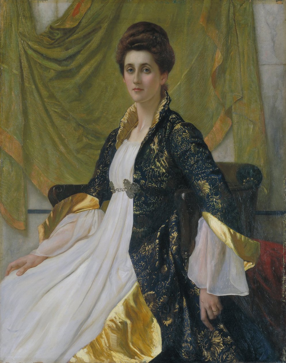 Portrett av fru Ernest Moon av William Blake Richmond