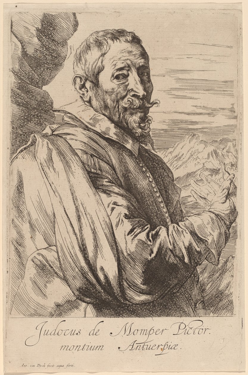 Jodocus de Momper av Sir Anthony van Dyck