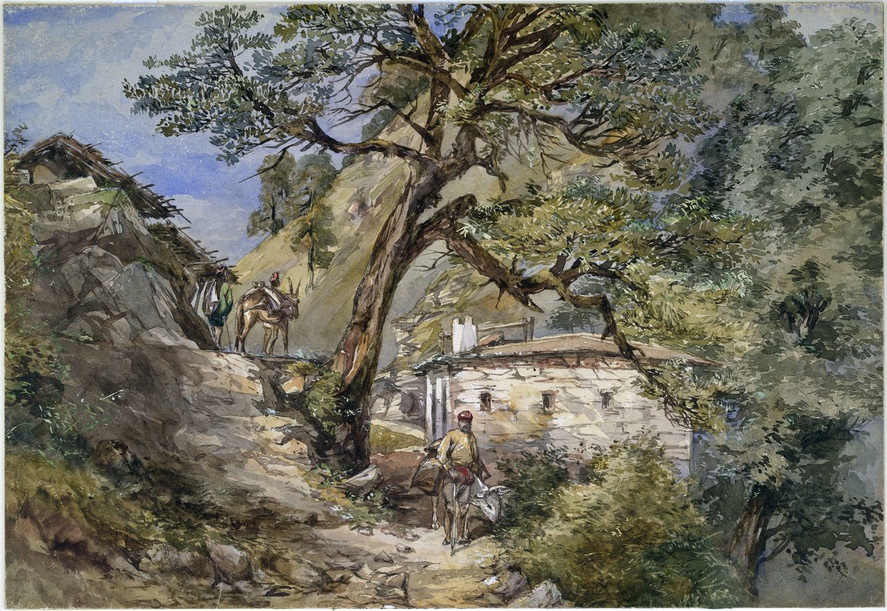 Landour, Mussoorie, 1869 av Sir Charles Walters DOyly