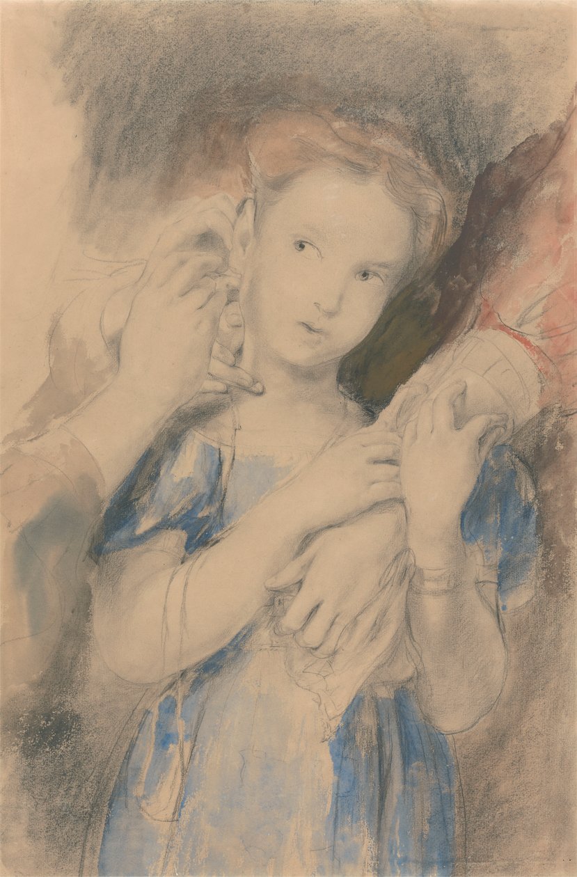 Studie for "The First Ear-Ring" av Sir David Wilkie
