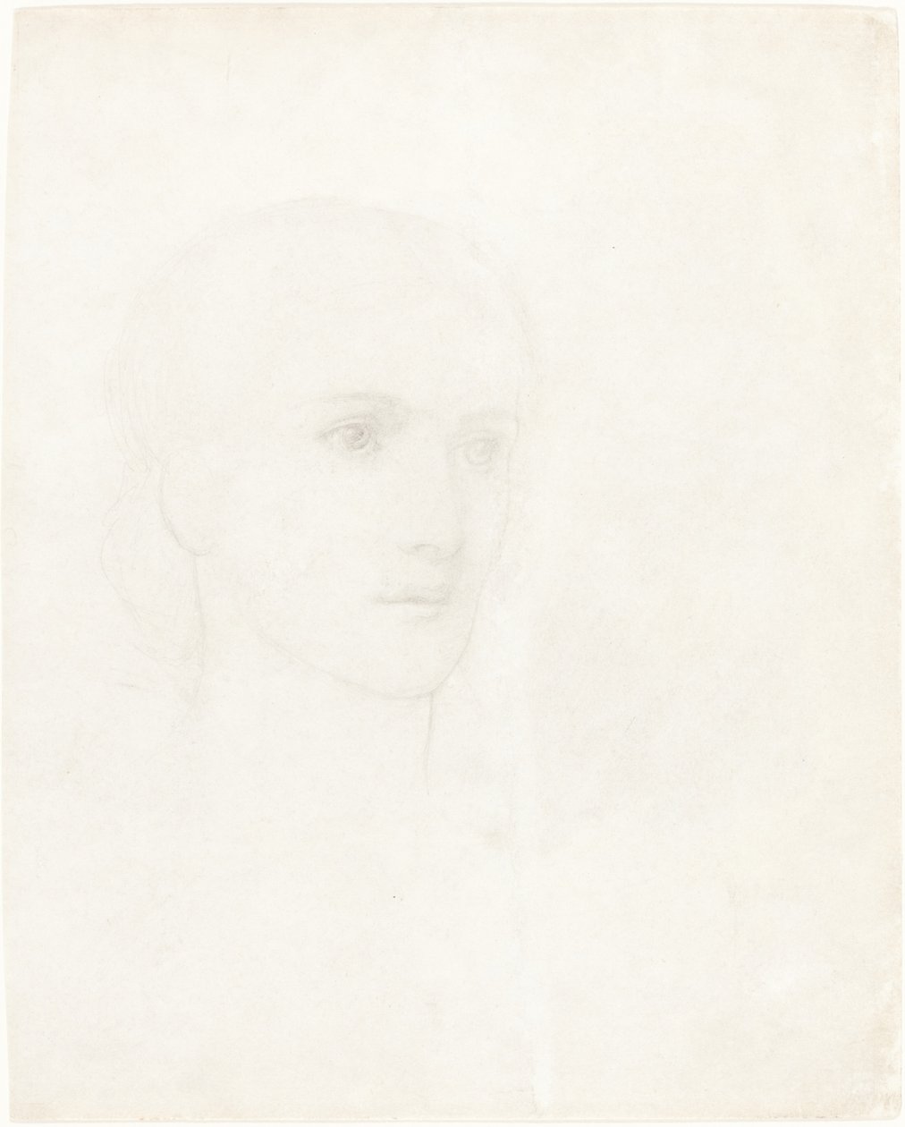 Hodet til en kvinne av Sir Edward Coley Burne Jones