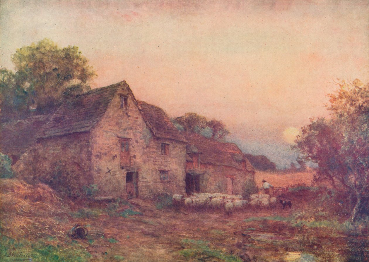 The Harvest Moon, c1897, 1914 av Sir Ernest Albert Waterlow