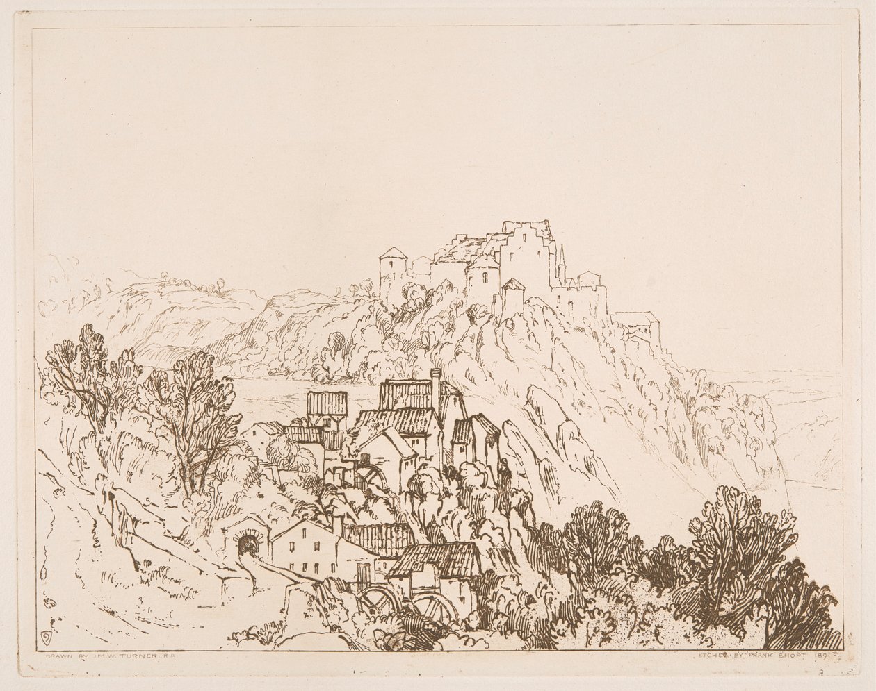 Falls of the Rhine, Schaffhausen av Sir Frank Short