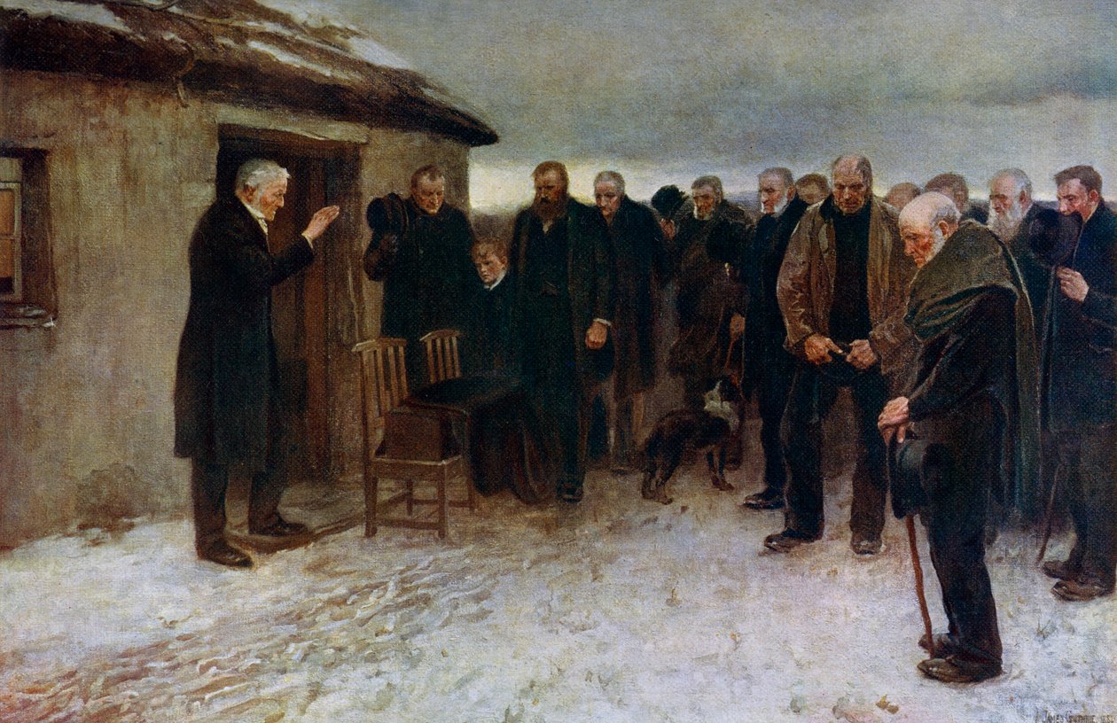 A Highland Funeral, 1882, 1912. av James Guthrie