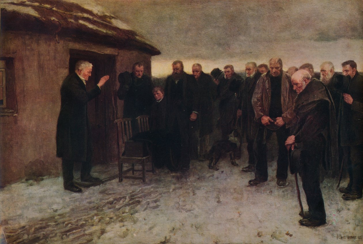 A Highland Funeral, 1882, 1935. av James Guthrie