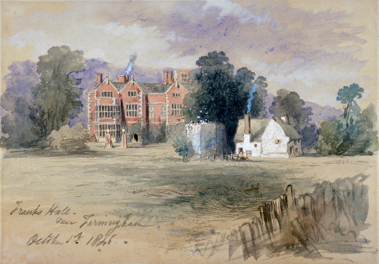 'Frank's Hall nær Farningham', 1846. av Sir John Gilbert