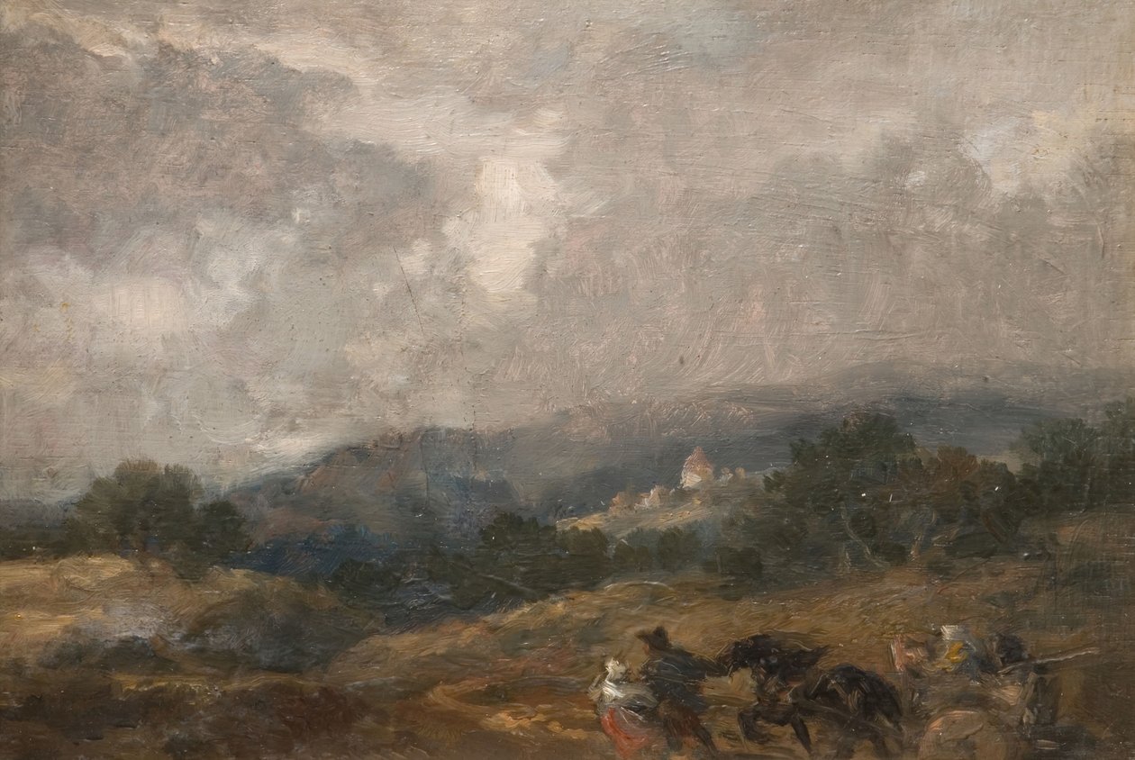 Landskapsskisse, 1877. av Sir John Gilbert