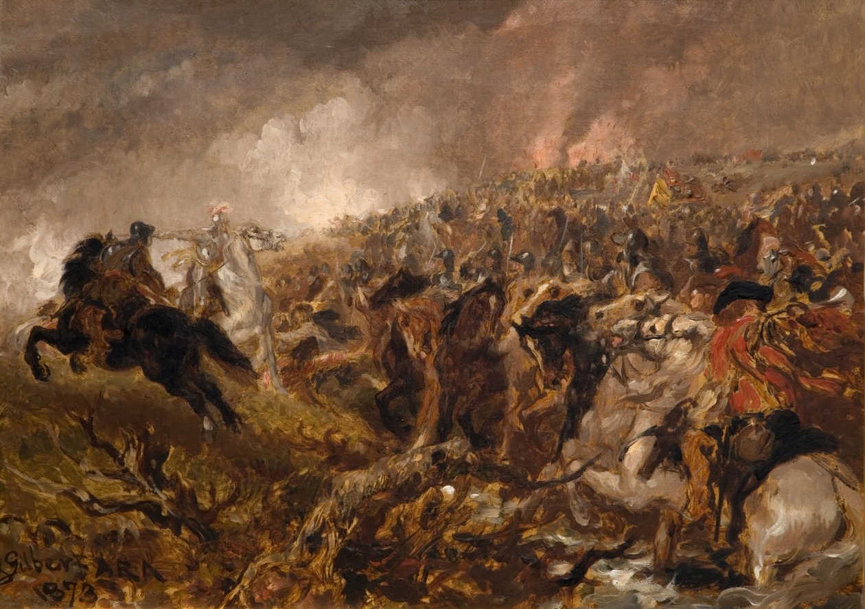 Forbereder seg på anklagen, 1873. av Sir John Gilbert