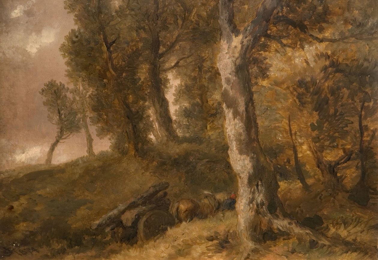 Studie av trær, 1874. av Sir John Gilbert