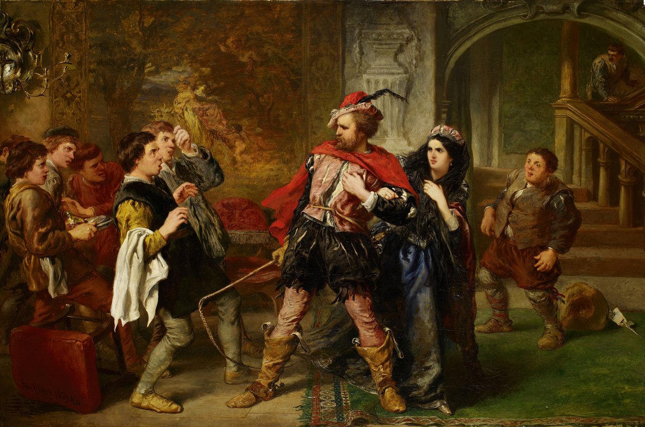 The Taming of the Shrew, 1861. av Sir John Gilbert