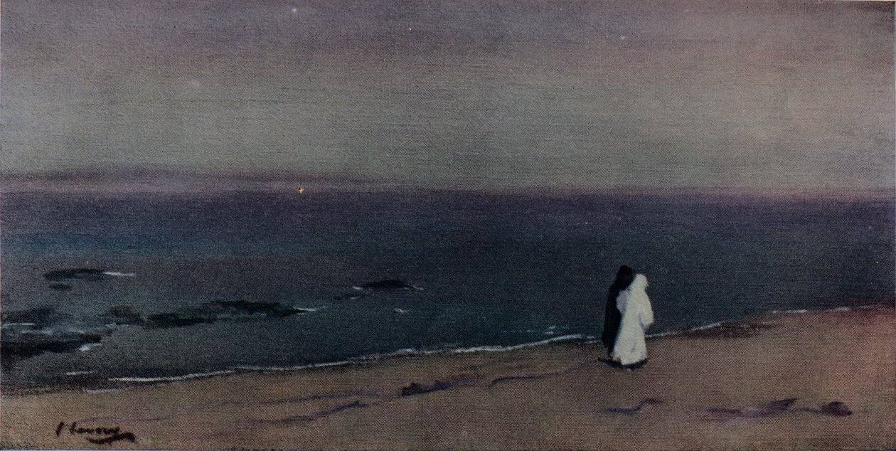 The Seashore, Moonlight, c1908 av Sir John Lavery
