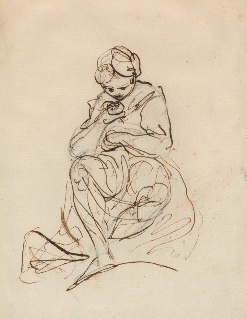 Studie av en sittende kvinne av Sir Joshua Reynolds
