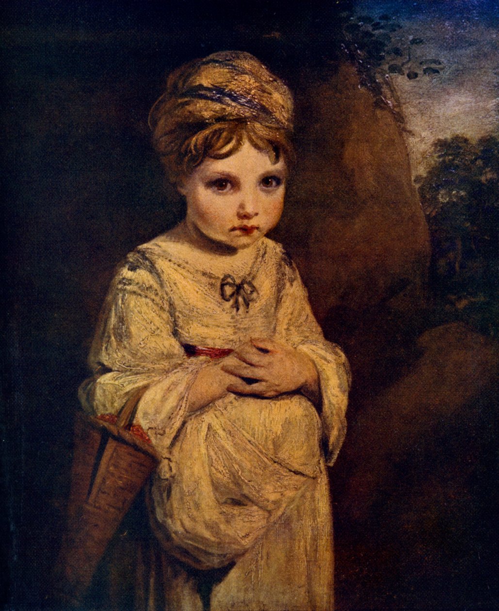 The Strawberry Girl, ca 1770-tallet, 1912. av Joshua Reynolds