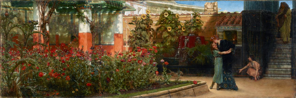 En hjertelig velkomst, før 1878 av Sir Lawrence Alma Tadema