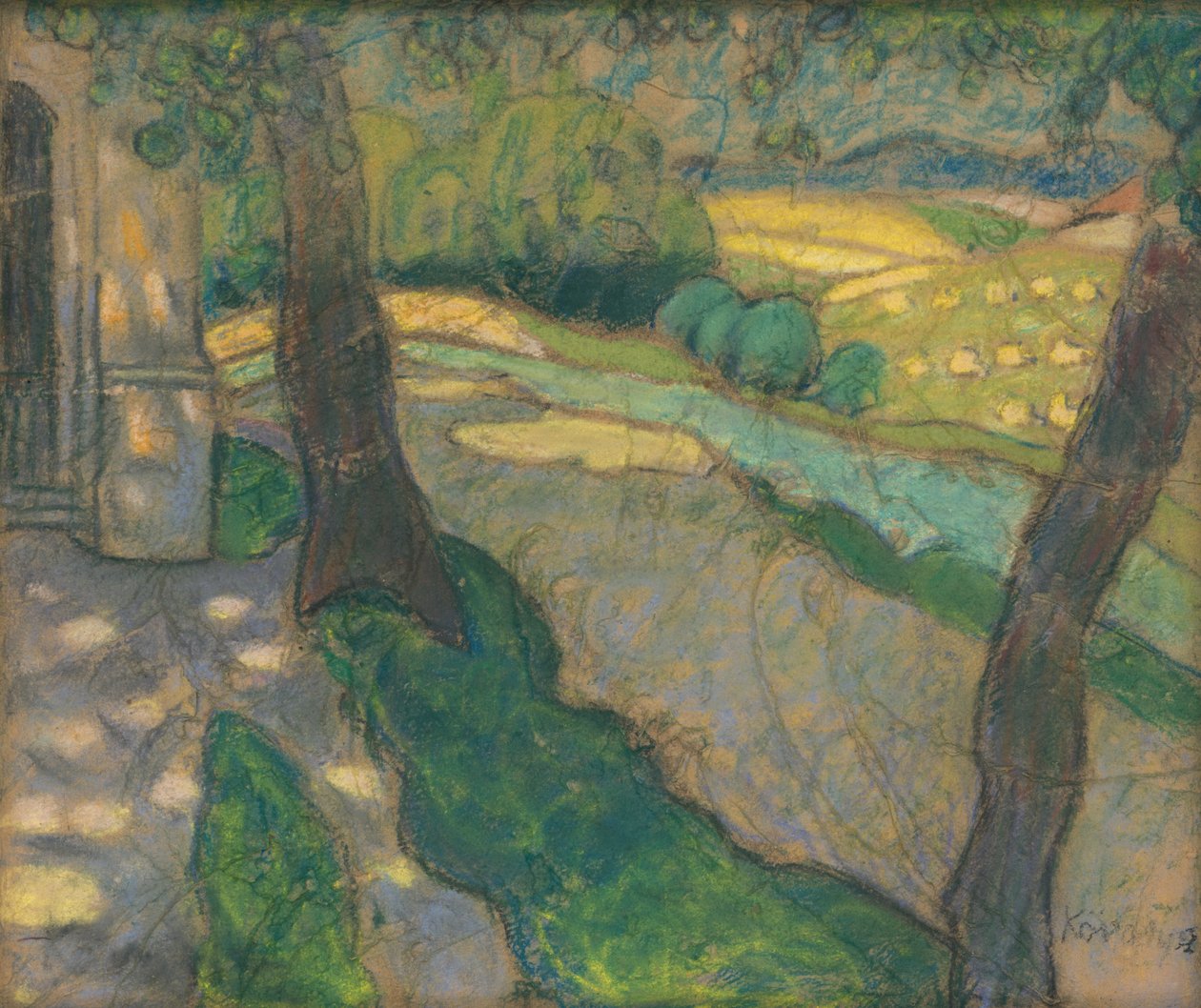 Hill nær Kosice, 1910-14 av Slovakian School