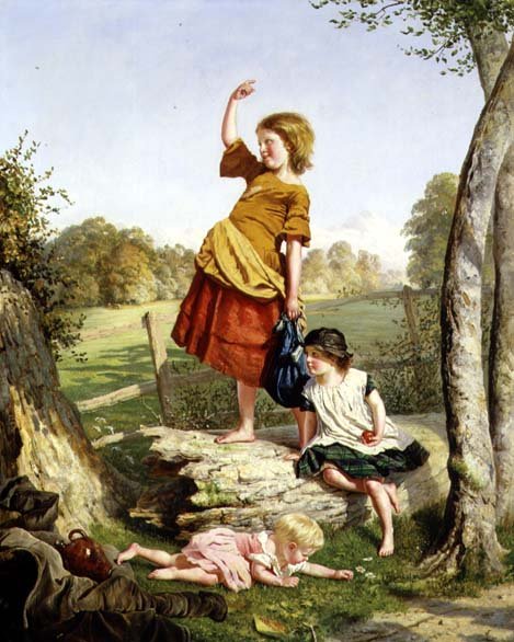 Middag (olje på lerret) av Sophie Anderson