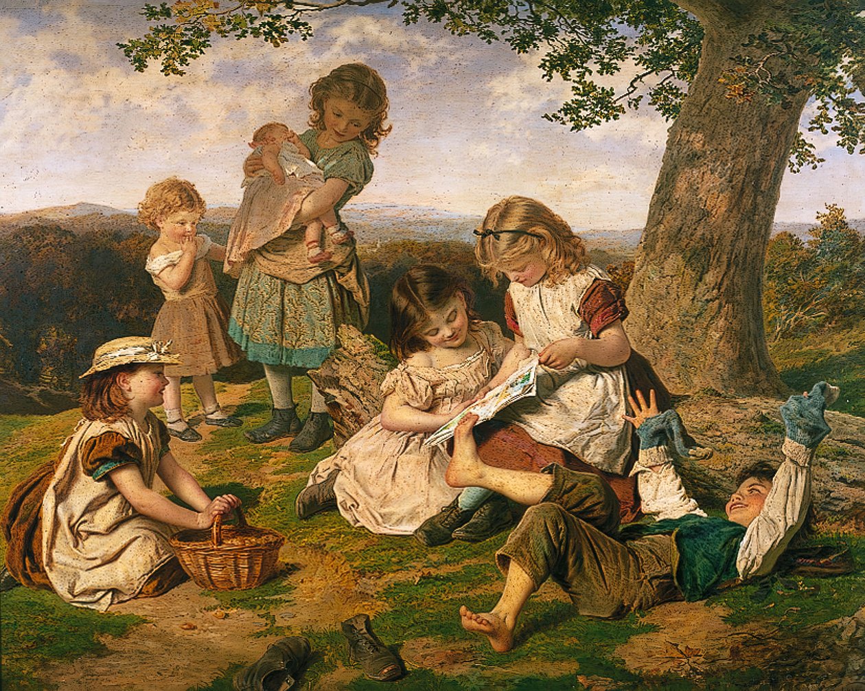 Barnas historiebok, 1890. av Sophie Gengembre Anderson