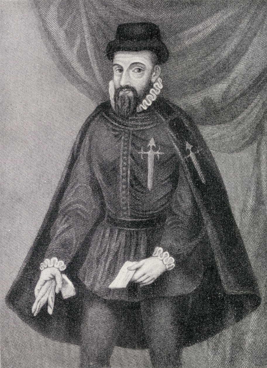 Francisco Pizarro (ca. 1475-1541) illustrasjon fra 