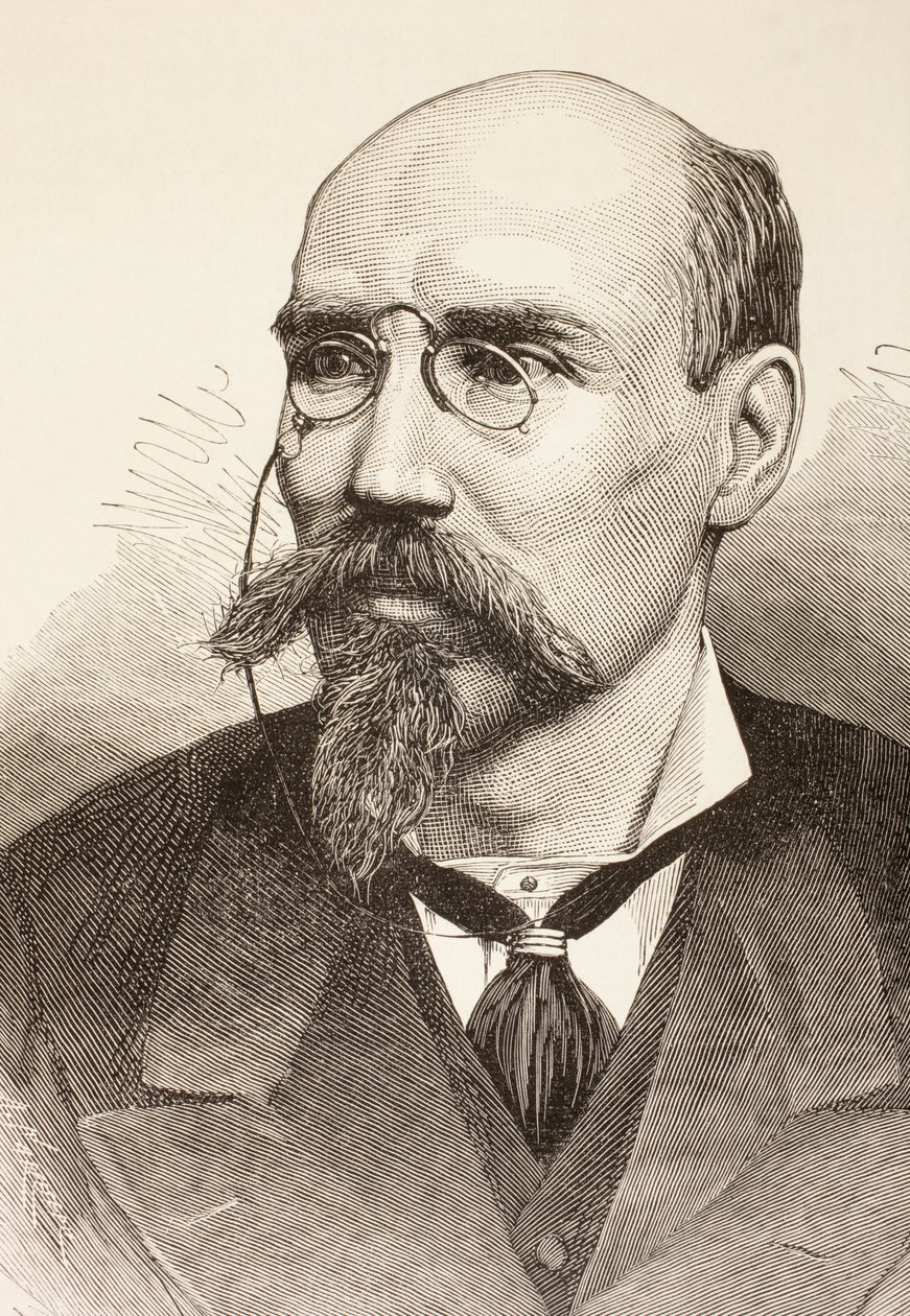 Jose Echegaray y Eizaguirre, fra 'La Ilustracion Espanola y Americana' fra 1881 av Spanish School