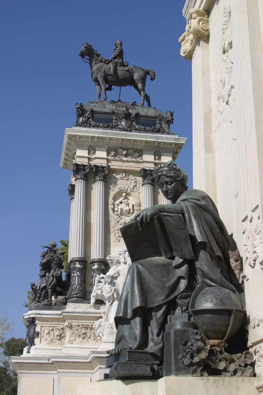 Monument til Alfonso XII (1857-85) (bronse og marmor) av Spanish School