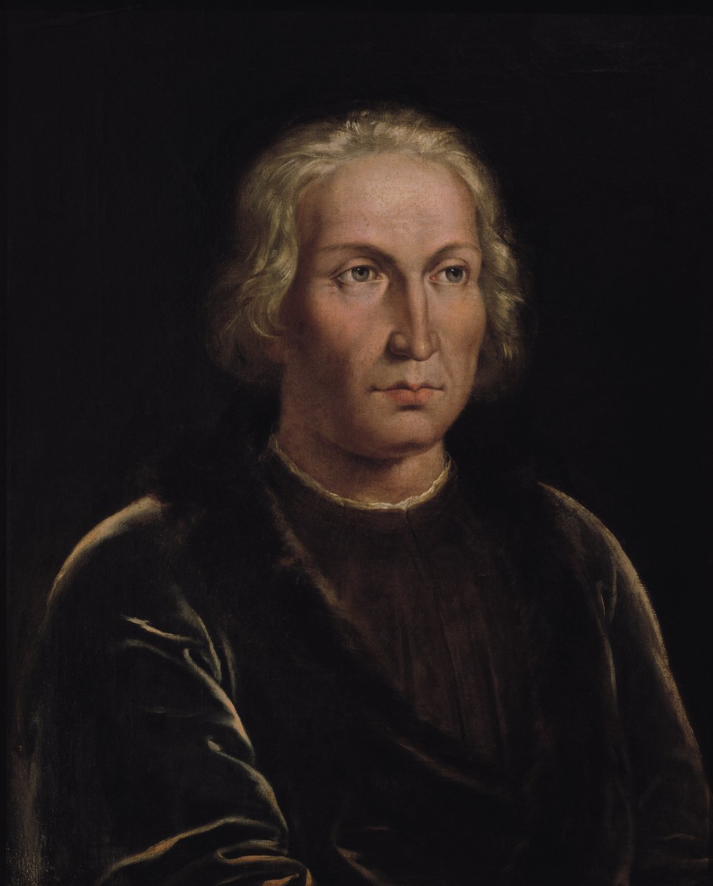 Portrett av Christopher Columbus (1450-1506) av Spanish School