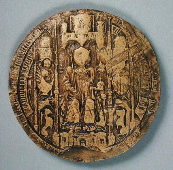 Seglet til Jean II (1397-1479) konge av Navarra av Spanish School