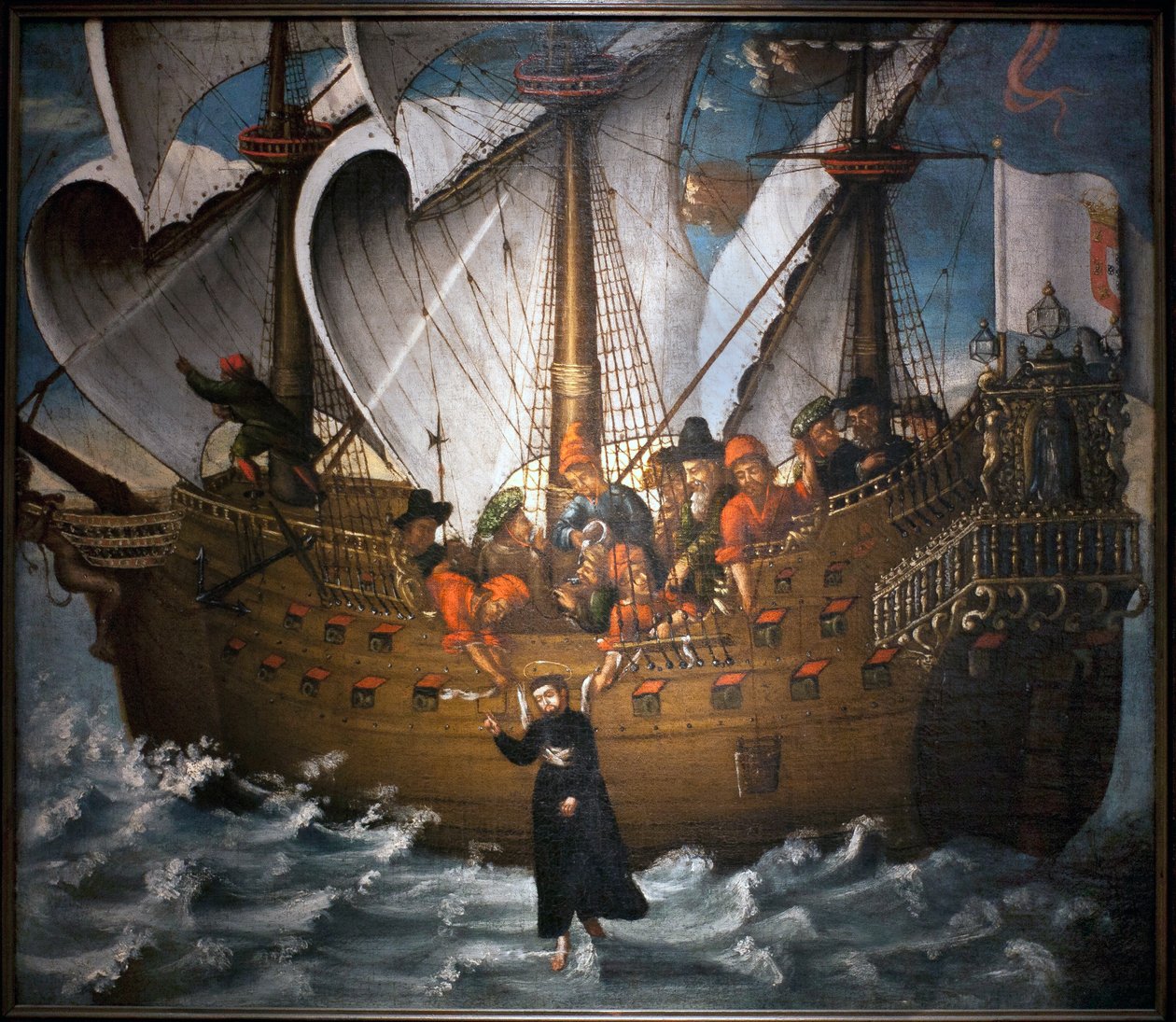 St. Francis Xavier går på vannet av Spanish School