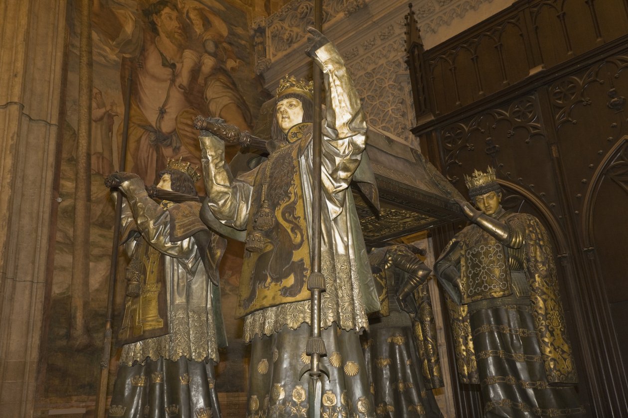 Graven til Christopher Columbus (utskåret tre) (se også 329904) av Spanish School