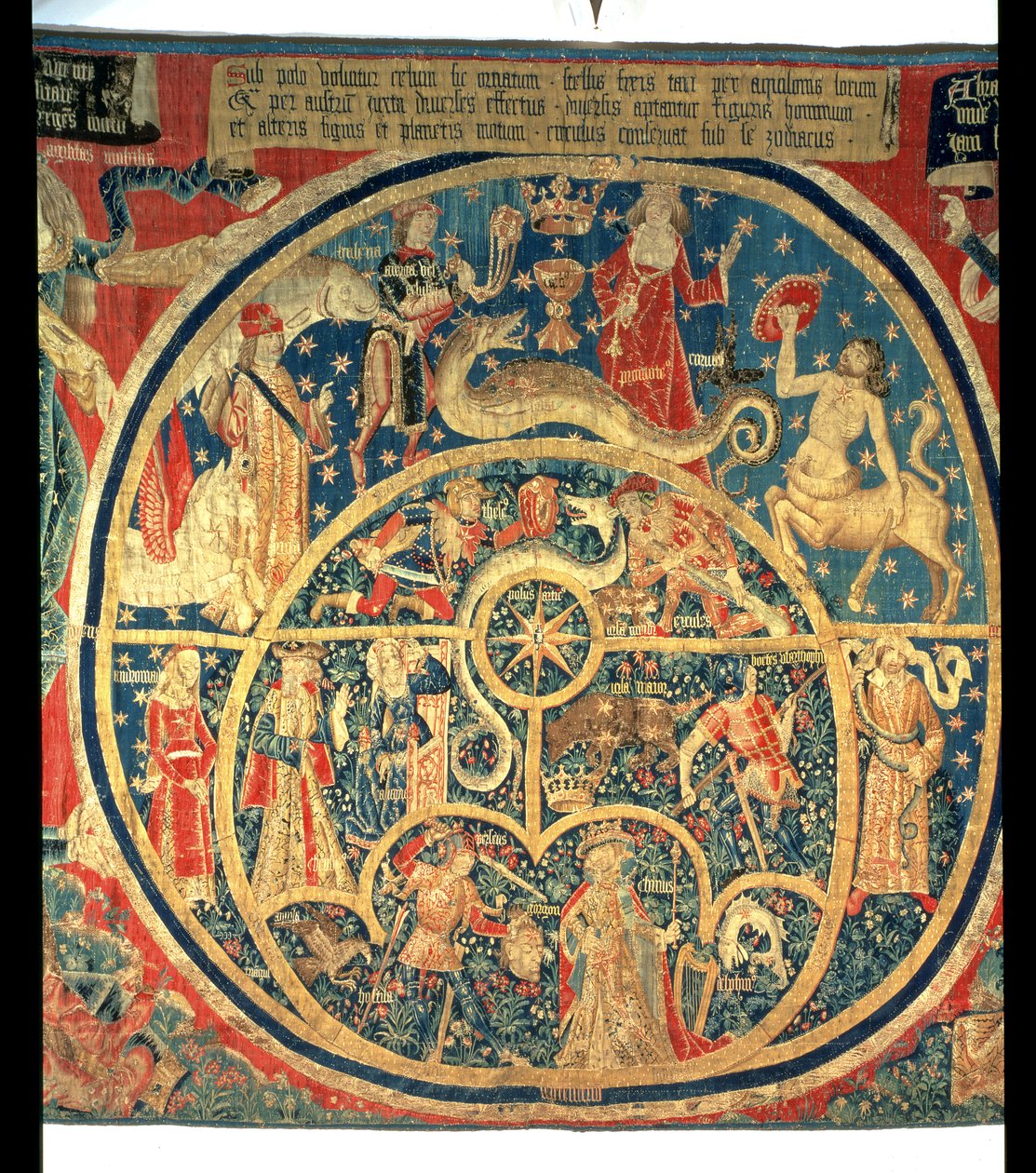 Astrologisk billedvev (sentral detalj) av Spanish School