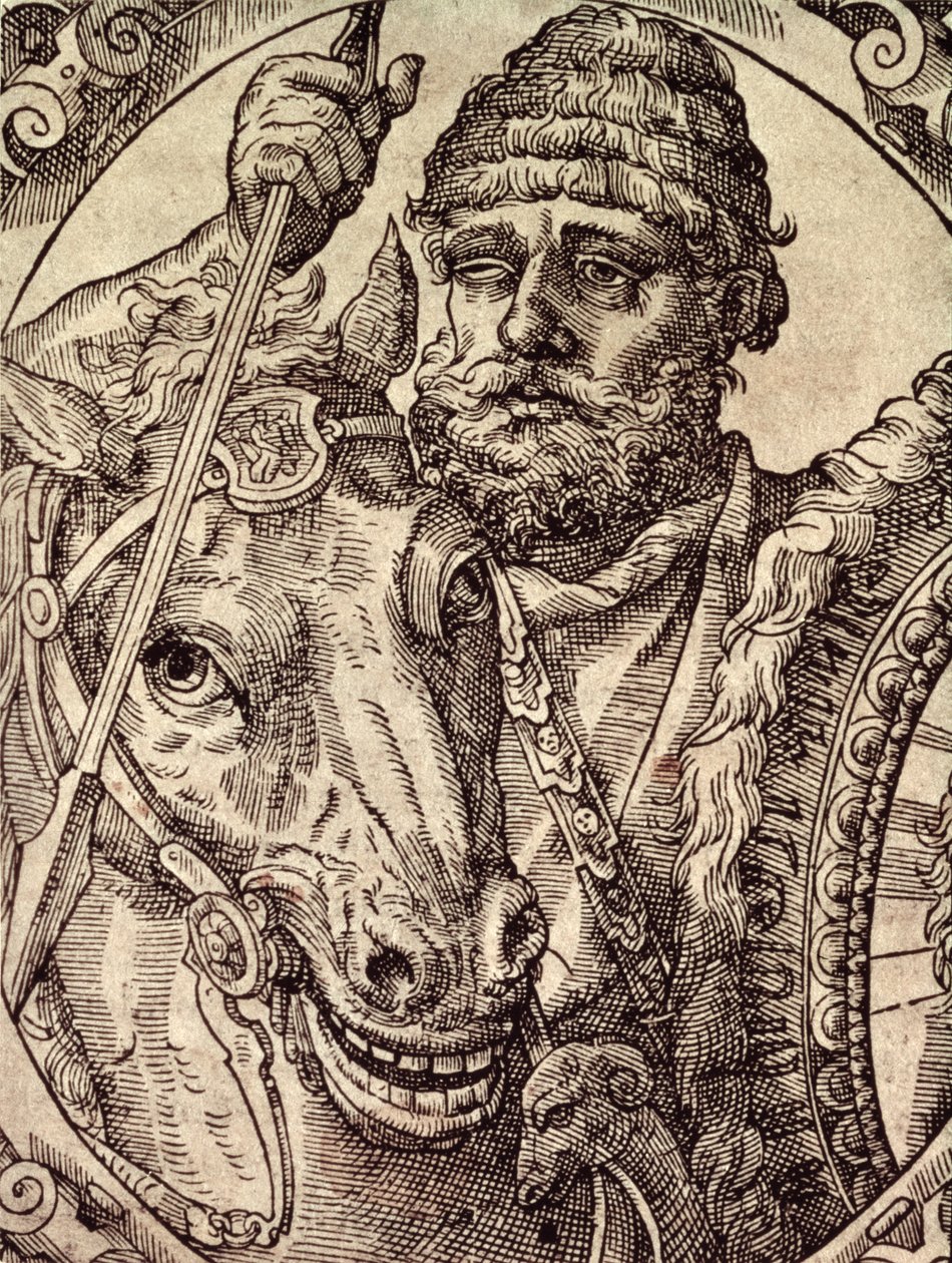 Hannibal (247-ca. 183 f.Kr.) av Spanish School