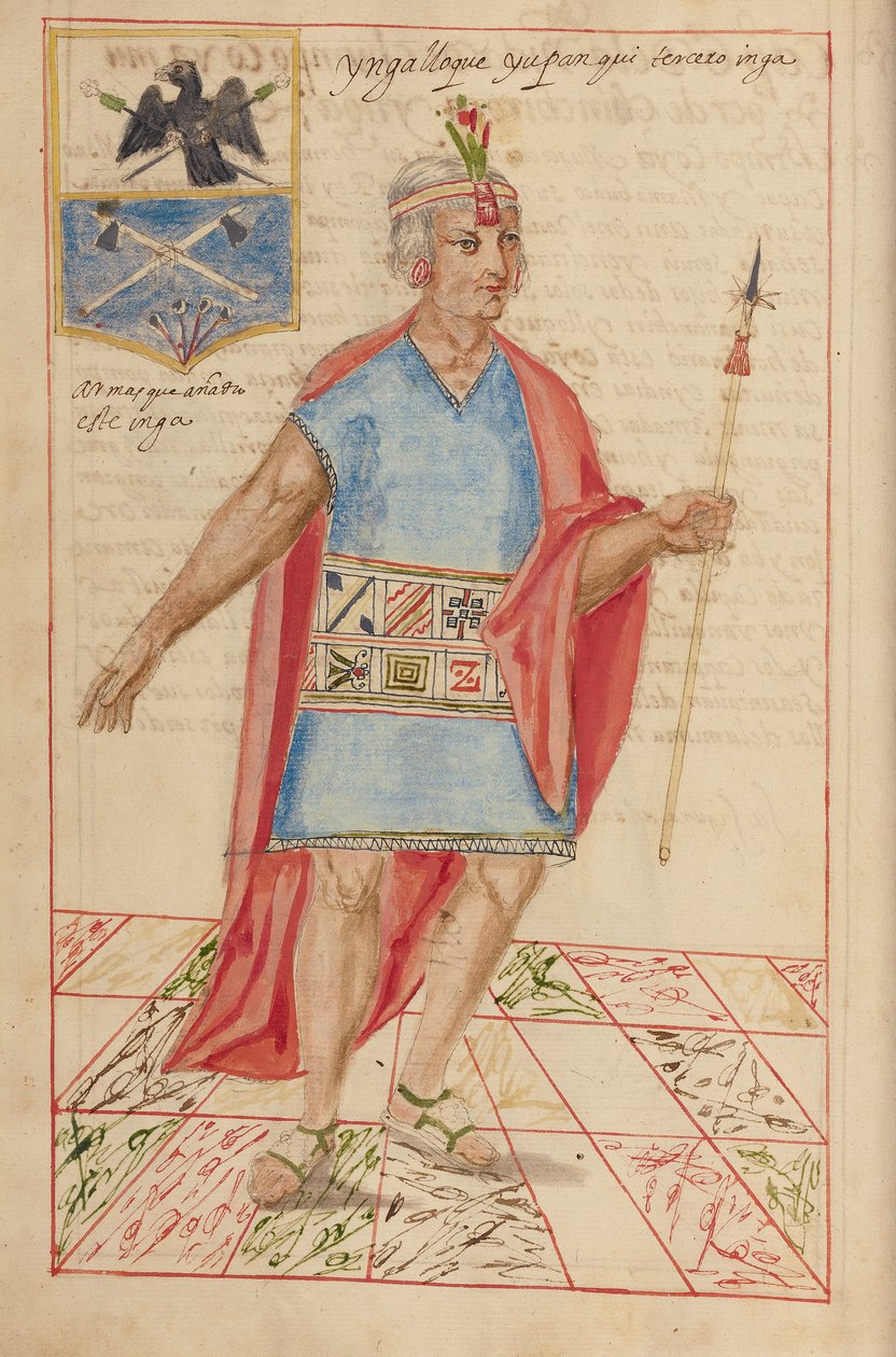 Lloque Yupanqui, 1616 (manuskript) av Spanish School