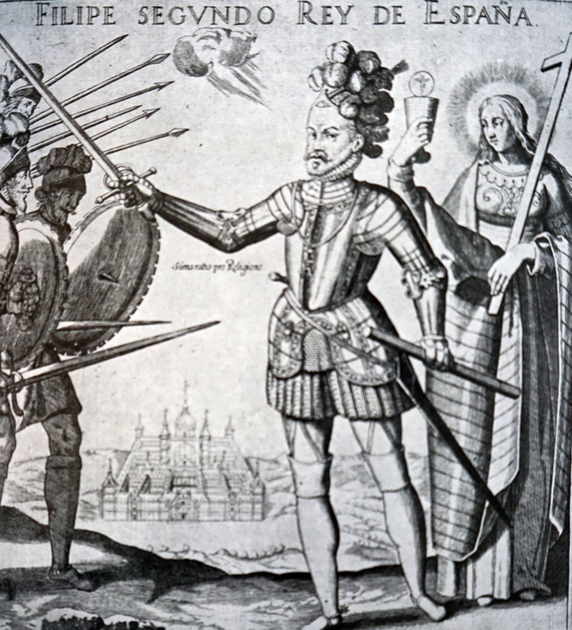 Filip II av Spania av Spanish School
